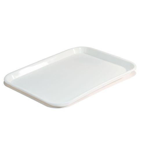 Essential Rectangular Tray with Round Corners, White